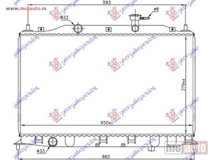 Glavna slika - HLADNJAK MOTORA 1.4/1.6 cc 16V (+/-AC) (37x65) Hyundai accent sdn 06-11 -dostupno - MojAuto