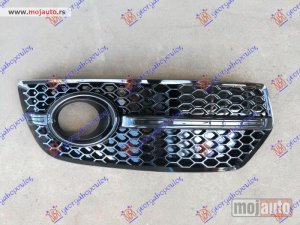 NOVI: delovi  RESETKA PREDNJEG BRANIKA (SA MAGLENKOM) (CRNI OKVIR) (S-LINE) Desno Audi q5 08-12 -dostupno