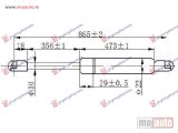 NOVI: delovi  AMORTIZER GEPEK VRATA (865L-370N) Fiat doblo 01-05 -dostupno