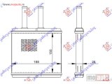 NOVI: delovi  GREJAC KABINE (150x188) Chevrolet aveo h/b-l/b 08-12 -dostupno