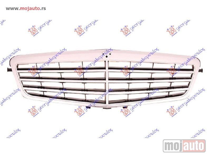 Glavna slika -  PVC MASKA HROM/CRNA (AVANTGARDE) Mercedes e class (w212) 09-13 -dostupno - MojAuto