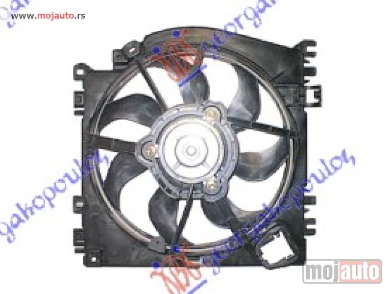 Glavna slika -  VENTILATOR KOMPLET (BENZIN/DIZEL) (+AC) Nissan micra (k12) 02-10 -dostupno - MojAuto