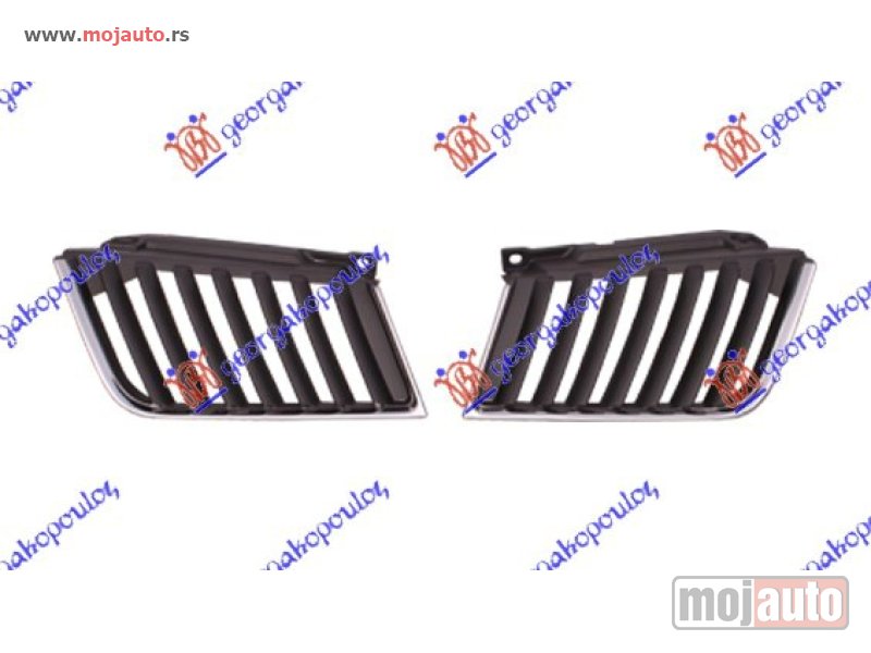 Glavna slika -  PVC MASKA HROM (4 VRATA) (DUPLA KABINA) Desno Mitsubishi p/u l200 06-10 -dostupno - MojAuto