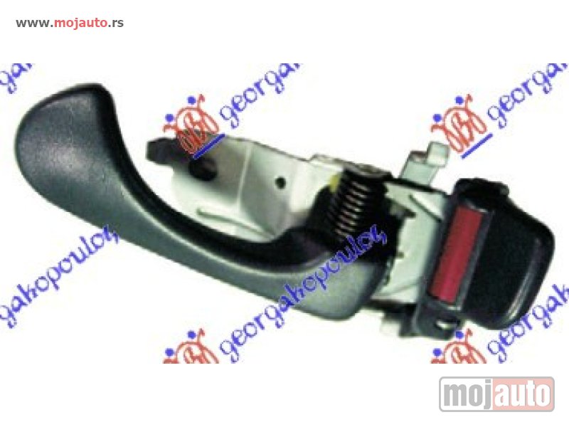 Glavna slika -  KVAKA VRATA UNUTRASNJA TAMNA SIVA Desno Mitsubishi p/u l200 99-01 -dostupno - MojAuto