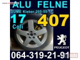 polovni delovi  ALU FELNE 17 i GUME Kleber 205-55-17 Pežo 407 i Citroen