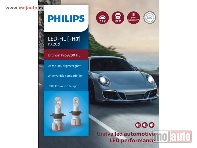 Glavna slika -  Philips H7 Led sijalica Ultinon Pro9200 Hl+400% jaca/canbus. - MojAuto