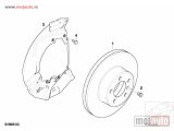 NOVI: delovi  Bmw 5 E60/E61 Zastitna Ploca Prednjeg Diska Levo 03-10,NOVO