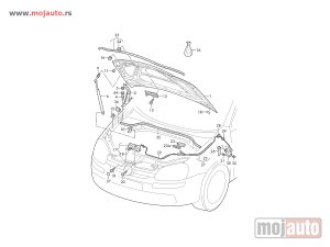 Glavna slika -  Golf V Sajla Haube Prednja 04-08,NOVO - MojAuto