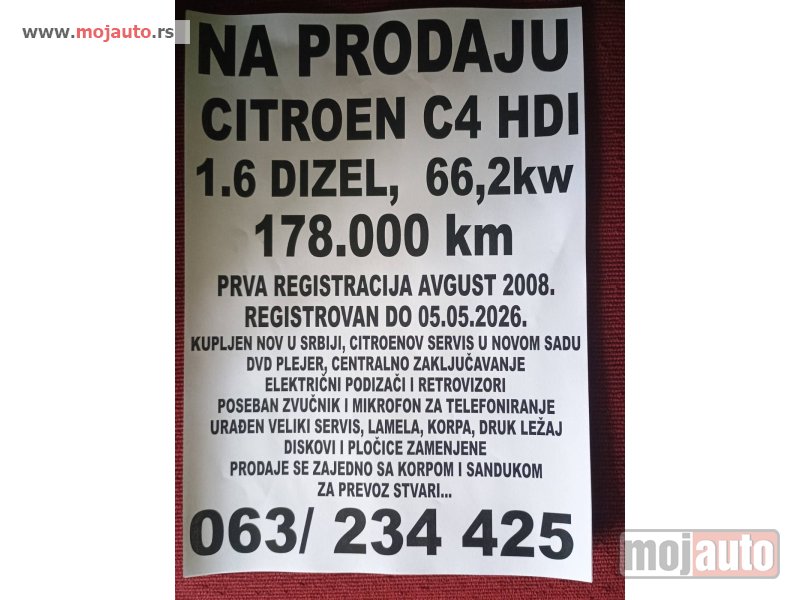 Glavna slika - Citroen C4   - MojAuto