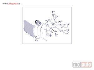 Glavna slika -  Mercedes B-Class W 245 Cev Hladnjaka Klime Donje 08-11,NOVO - MojAuto