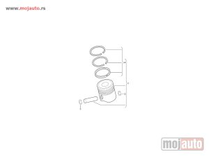 Glavna slika -  VW Golf IV 1.6 16V STD Klipovi Bez Karika SET 00-05,NOVO - MojAuto