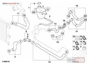 Glavna slika - Mini Cooper / S R50,R53 Crevo Kabine 01-06,NOVO - MojAuto