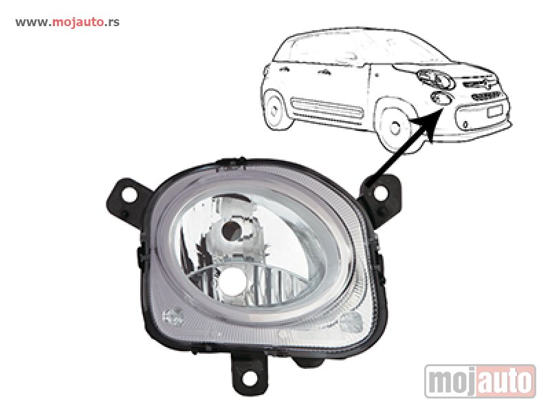 Glavna slika -  Fiat 500L Pozicija Ispod Fara Desna 12-17,NOVO - MojAuto
