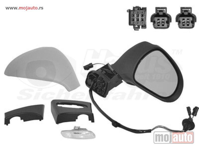 Glavna slika -  Pezo 308 Retrovizor Elektricni Levi 08-14, NOVO - MojAuto