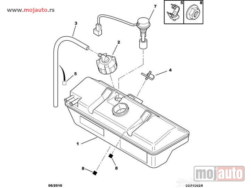 Glavna slika -  Pezo Boxer II Senzor Nivoa Rashladne Tecnosti 02-06, NOVO - MojAuto