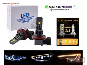 NOVI: delovi  Led sijalice 880 881 h27 pro 6000  lumena 55w velicina kao halogene