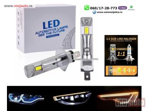 NOVI: delovi  Led sijalice h1 pro 6000  lumena 55w velicina kao halogene