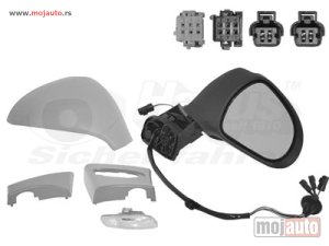 NOVI: delovi  Pezo 308 Retrovizor Elektricni Levi Preklopiv 08-14, NOVO