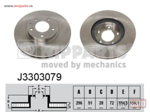 NOVI: delovi  Mazda MPV Diskovi Prednji 99-06, NOVO