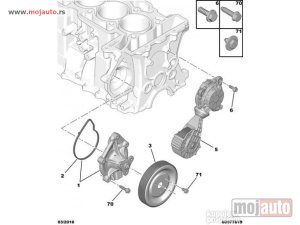 Glavna slika -  Pezo 207 1.4B/1.6B VTI Spaner Vodene Pumpe 07- NOVO - MojAuto