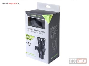 Glavna slika - Držač čaše za konzolu za 2 limenke/carbon crni - MojAuto