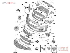 Glavna slika -  Citroen DS5 Okvir Maglenke Prednjeg Branika Desno 11-15,NOVO - MojAuto