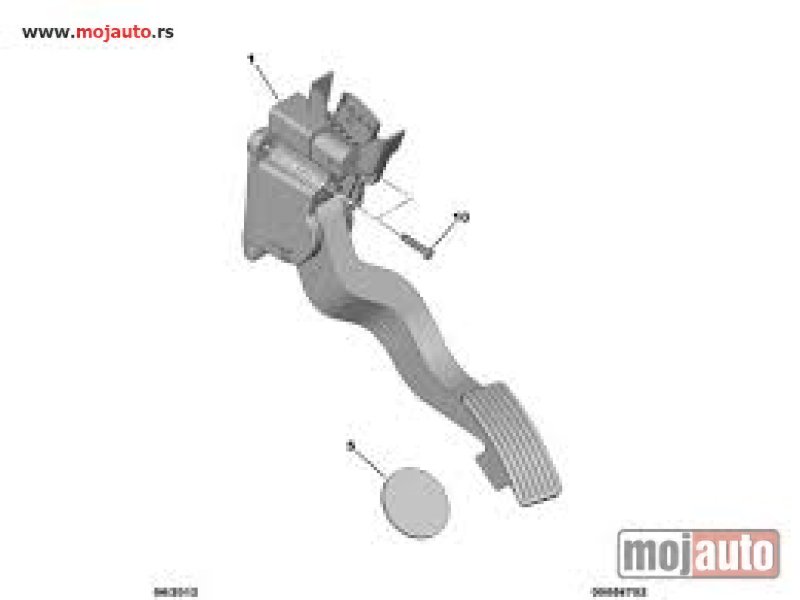 Glavna slika -  Citroen Jamper Potenciometar Pedale Gasa 06-14, NOVO - MojAuto