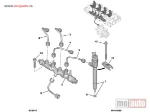 Glavna slika -  Pezo 208,308,508 1.5 HDI Cev Visokog Pritiska,NOVO - MojAuto