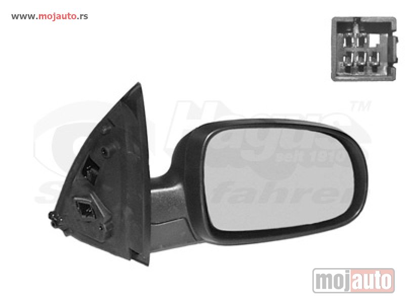 Glavna slika -  Opel Corsa C Retrovizor Elektricni Desno Crni 00-06, NOVO - MojAuto