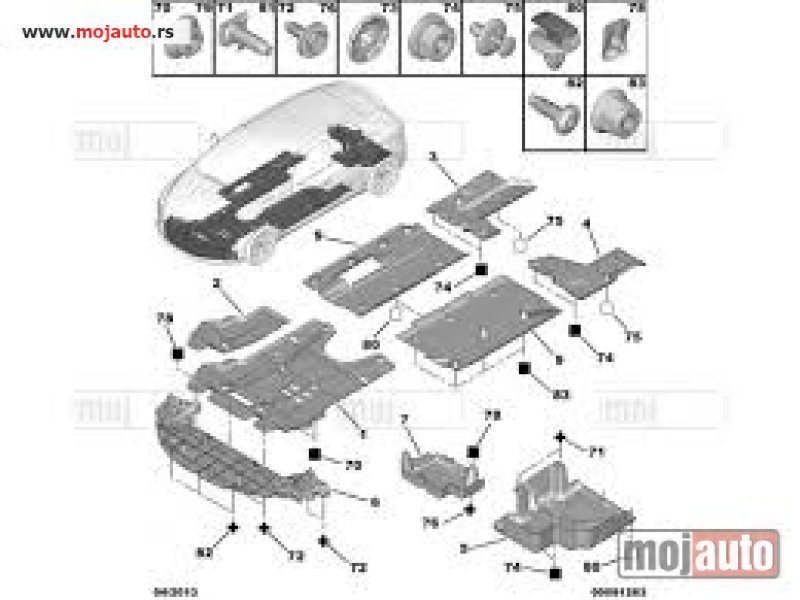 Glavna slika -  Citroen DS 5 Zastita Ispod Branika Sus Pleh 11-15, NOVO - MojAuto