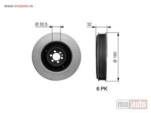 Glavna slika -  Alfa Romeo 156 2.4 JTD Remenica Radilice 97-05, NOVO&nbsp;&nbsp; - MojAuto