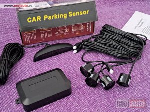 Glavna slika -  Parking Senzori Univerzalni CRNI + displej - NOVO - MojAuto