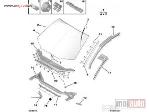 Glavna slika -  Citroen C5 Lajsna Sofersabne Leva 08- NOVO - MojAuto