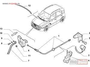 Glavna slika -  Fiat Panda Brava Haube 03-13,NOVO - MojAuto
