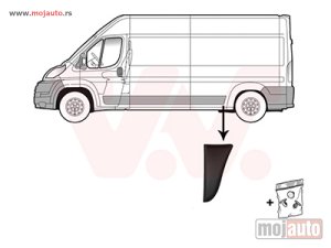 Glavna slika -  Pezo Boxer Lajsna Zadnjeg Blatobrana Levo Kratki 06-20,NOVO - MojAuto