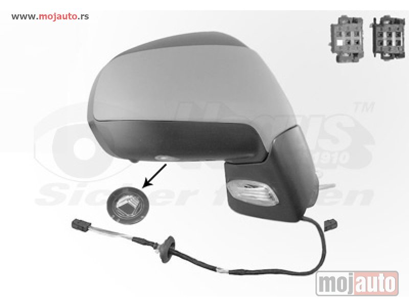 Glavna slika -  Pezo 3008 Retrovizor Elektricni Preklapajuci Desni, NOVO - MojAuto