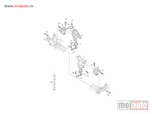 Glavna slika -  Audi A4 Nosac Motora Levo 16- NOVO - MojAuto