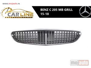 NOVI: delovi  MERCEDES W205/C205 MB PREDNJI GRILL 15-18