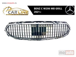 NOVI: delovi  MERCEDES C W206 MB PREDNJI GRILL 2021+