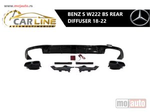 NOVI: delovi  MERCEDES S W222 BS ZADNJI DIFUZOR SA LED STOP SVETLOM 18-22