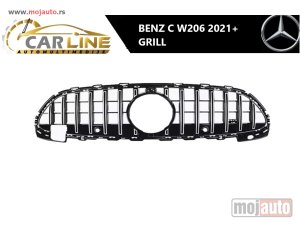 NOVI: delovi  MERCEDES C W206 PREDNJI GRILL 2021+