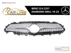 NOVI: delovi  MERCEDES CLS C257 DIAMOND PREDNJI GRILL 19-22