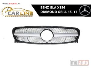 NOVI: delovi  MERCEDES GLA X156 DIAMOND PREDNJI GRILL 15-17
