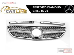 Glavna slika -  MERCEDES V VITO DIAMOND PREDNJI GRILL 16-20 - MojAuto