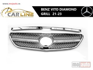 Glavna slika -  MERCEDES V VITO DIAMOND PREDNJI GRILL 21-23 - MojAuto