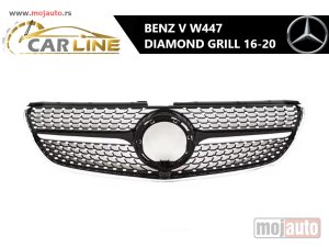Glavna slika -  MERCEDES V W447 DIAMOND PREDNJI GRILL 16-20 - MojAuto