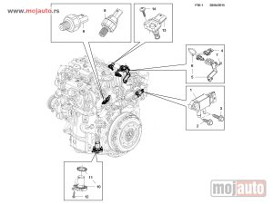 Glavna slika -  Opel Astra J Senzor Nivoa Ulja Motora 13- NOVO - MojAuto