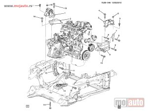 Glavna slika -  Chevrolet Aveo 1.6B Nosac Motora Napred Desno 11- NOVO - MojAuto