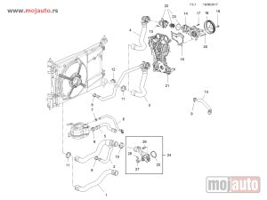 Glavna slika -  Opel Corsa D 1.4 B Crevo Posude Antifriza Donje 06-15,NOVO - MojAuto