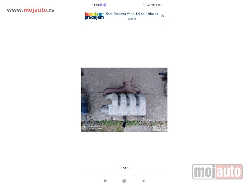 Glavna slika -  Seat Cordoba Vario 1.9 sdi izduvna grana - MojAuto